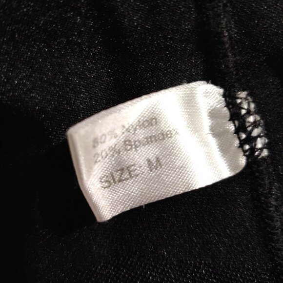 Black M Shaping Tank Top Moderate Compression Ribbed Control Layer Sleeveless - Picture 7 of 13